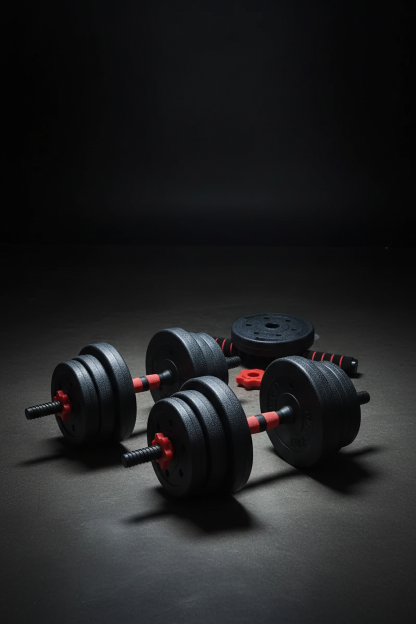 TempleWorx Dumbbell Set - Premium Realistic Studio Shot